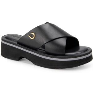 Aerosole chunky “Charlie” Black Slide Sandals